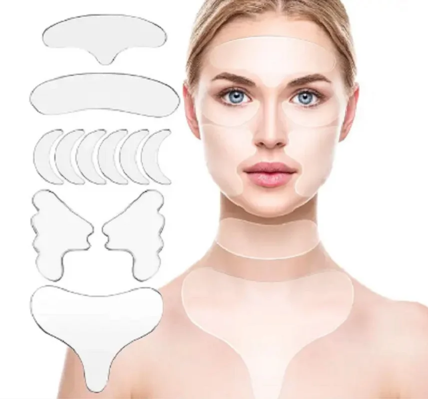 Αντιρυτιδικά-Επιθέματα-Σιλικόνης-Επαναχρησιμοποιούμενα-Silicone-Reusable-Anti-Wrinkle-Patches