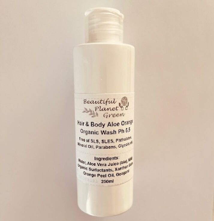 Hair & Body Aloe Orange Organic Wash Ph 5,5