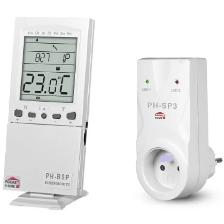 Crystal-Audio-PH-BSP-Ασύρματος-Θερμοστάτης-Control-Unit-Socket-Receiver