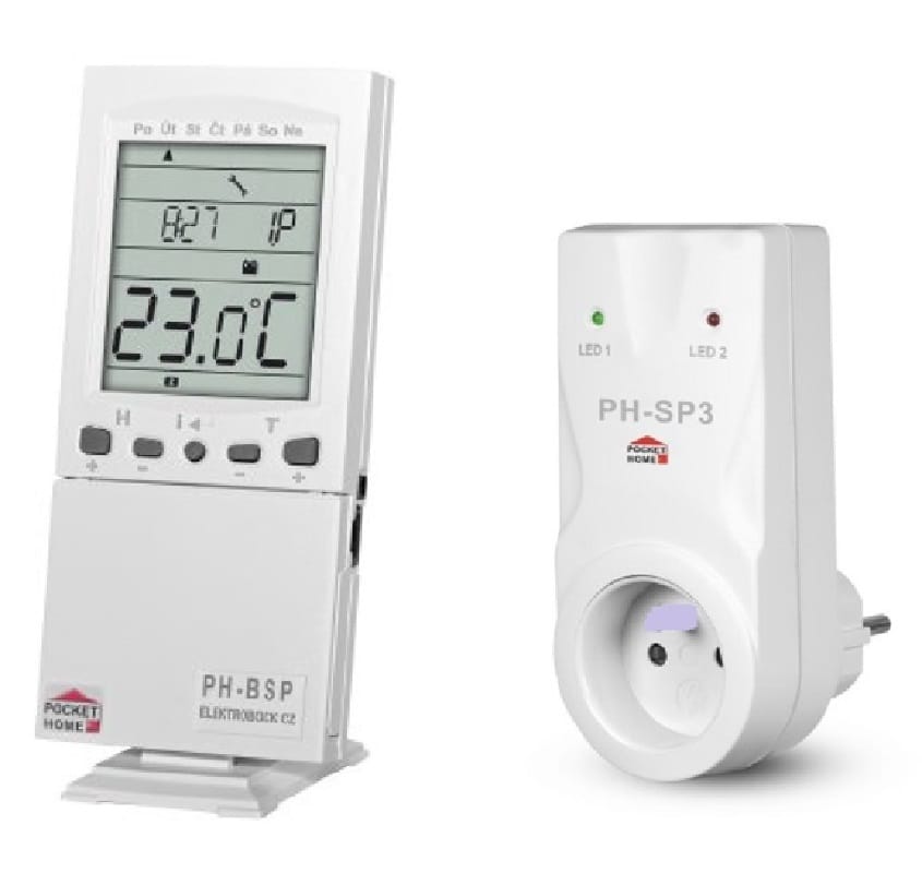 Crystal-Audio-PH-BSP-Ασύρματος-Θερμοστάτης-Control-Unit-Socket-Receiver