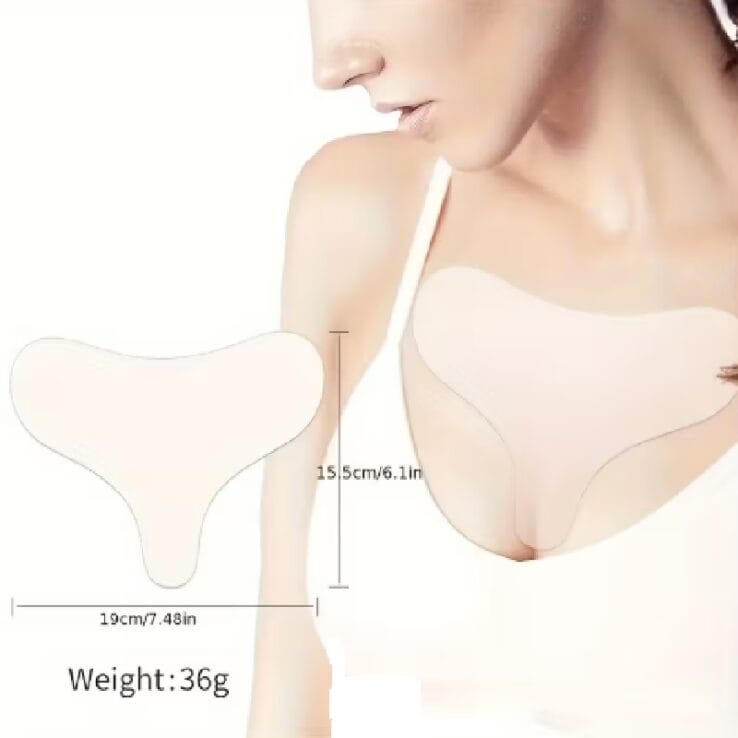 Αντιρυτιδικό Επίθεμα Σιλικόνης για Ντεκολτέ Επαναχρησιμοποιούμενο Silicone Reusable Anti-Wrinkle Chest Patch