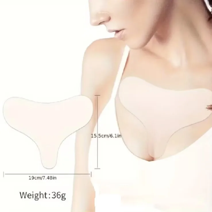 Αντιρυτιδικό Επίθεμα Σιλικόνης για Ντεκολτέ Επαναχρησιμοποιούμενο Silicone Reusable Anti-Wrinkle Chest Patch